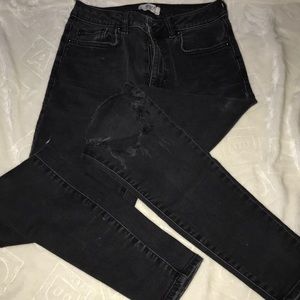 Super high rise skinny jeans